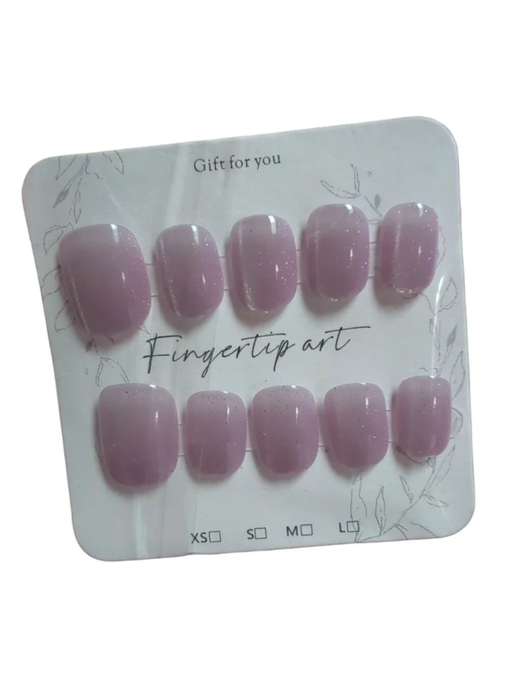 NIP Purple Fake Nails